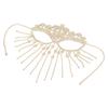 Indian Rhinestone Tassels Face Veil Women Prom Party Mask Fringe Headband Bridal Veils Sexy Facial Accessories Jewelry