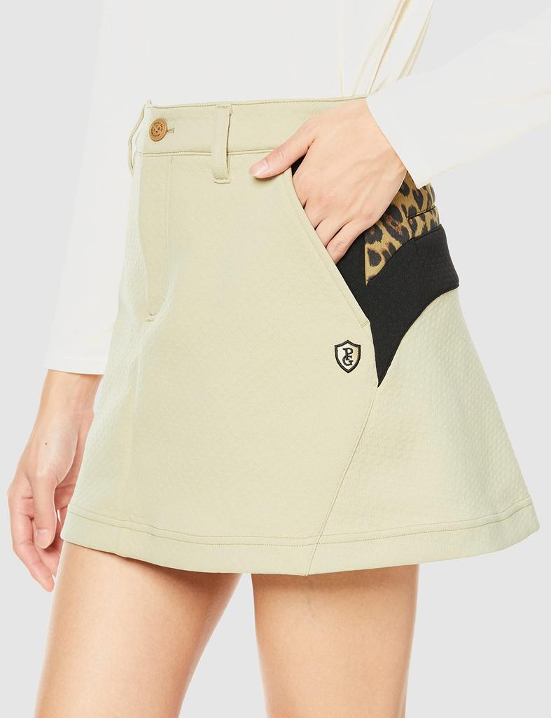 Skirt for Golf Base 0 [Pearly Gates] Women's (Animal pattern/Suitable Setup) / / 055-2234024 040_Beige [S]