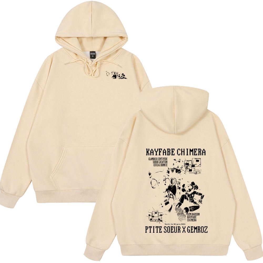 Rapper Ptite Soeur Gemroz KAYFABE CHIMERA Album Hoodie Men Women Fashion Pop Music Male Oversized Hoodies Winter Spring Clothing