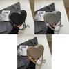 Simple Heart Bag 2024 New European And American Fashion Trendy Street Style Shoulder Bag For Ladies