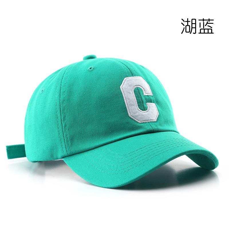 Korean Version of Fashion Trendy Retro Big C Letter Embroidered Cap Outdoor Women's Sun Protection Visor Men's Casual Baseball Cap