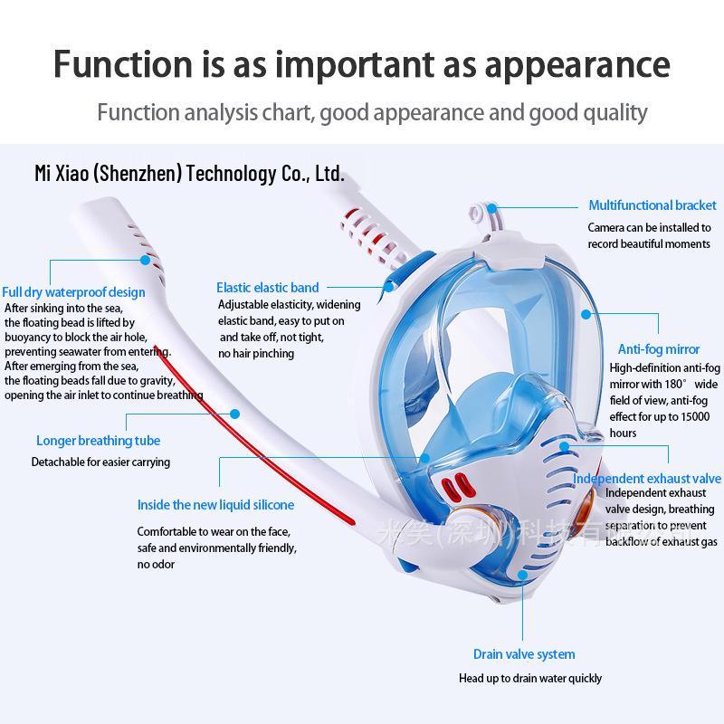 K3 Double Tube Adult Snorkeling and Diving Mask - 2022 New Hot Seller