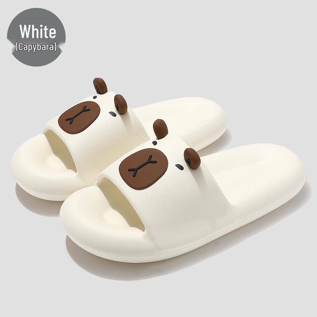 Soft-Soled EVA Slippers: Comfortable, Non-Slip, Thick-Soled Bathroom Slippers for Men and Women, Perfect for Summer.