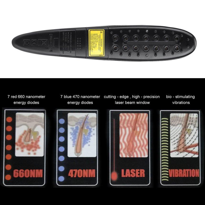 HEATHY CARE1 Laser Massage Health Comb Hair Raising Comb Hair Health ...
