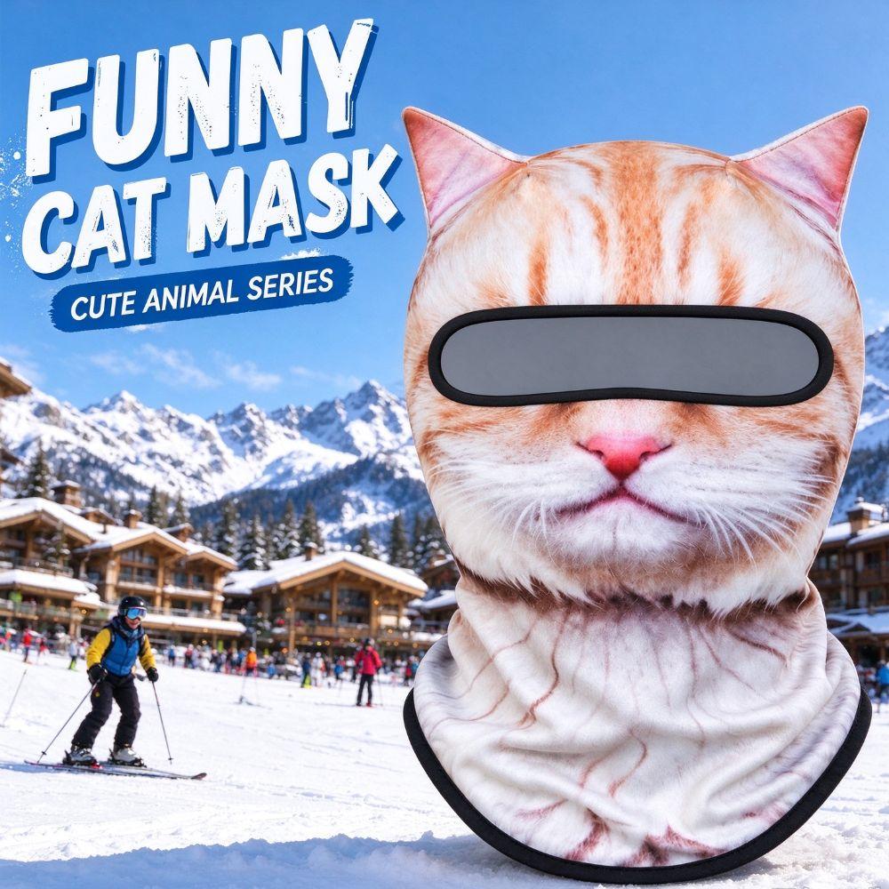 Passamontagna Animale 3D Husky Copertura Integrale del Viso Maschera 3D Carina per Esterno