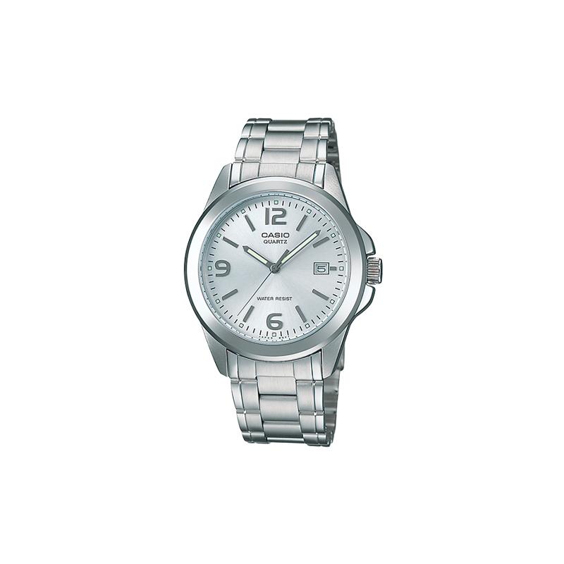 

Casio STANDARD series simple steel strap white dial waterproof quartz movement stainless steel strap Japanese and Korean watch men s MTP-1215A-7A