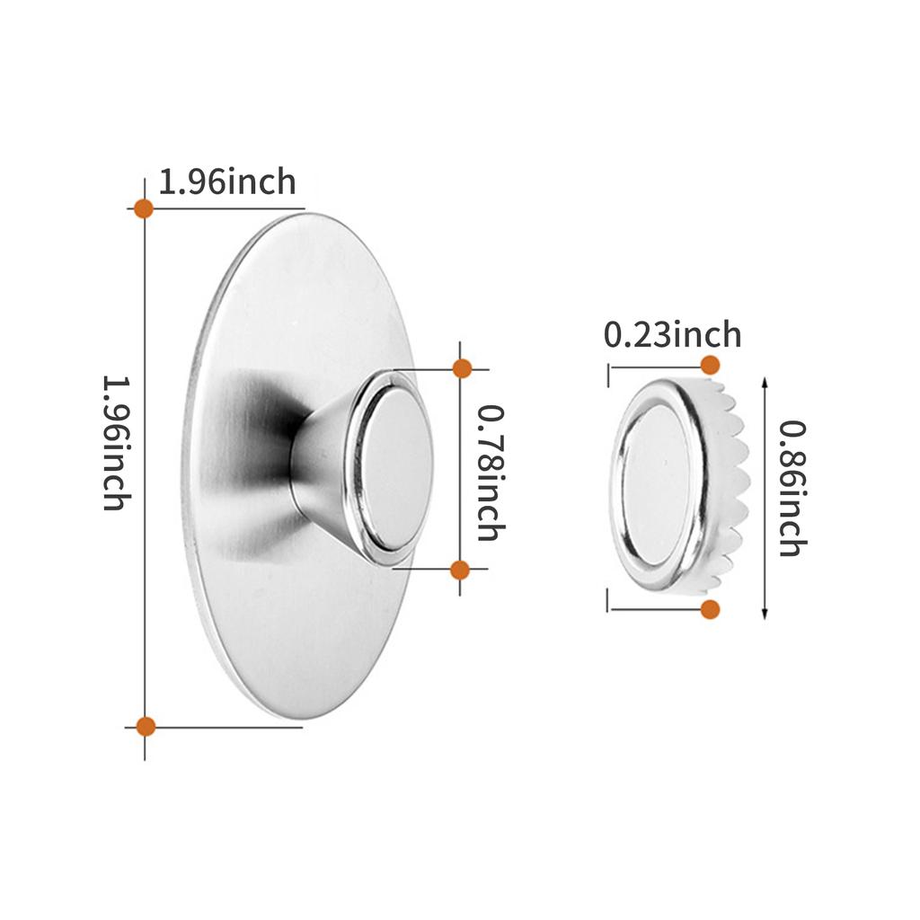 Wall-Mounted Magnetic Soap Holder Rustproof Stainless Steel Holder for Bathroom Kitchen Storage Room No Drilling Required