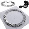THICK BRACELET Silver Men' Bracelet ROYAL Byzantine + FREE