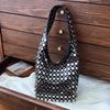 Designer Geometrische Schultertasche Für Damen Top Marke Handtasche Luxus Glänzender Nieten Handgefertigt Abend-Clutch Tasche Mode Party Portemonnaie