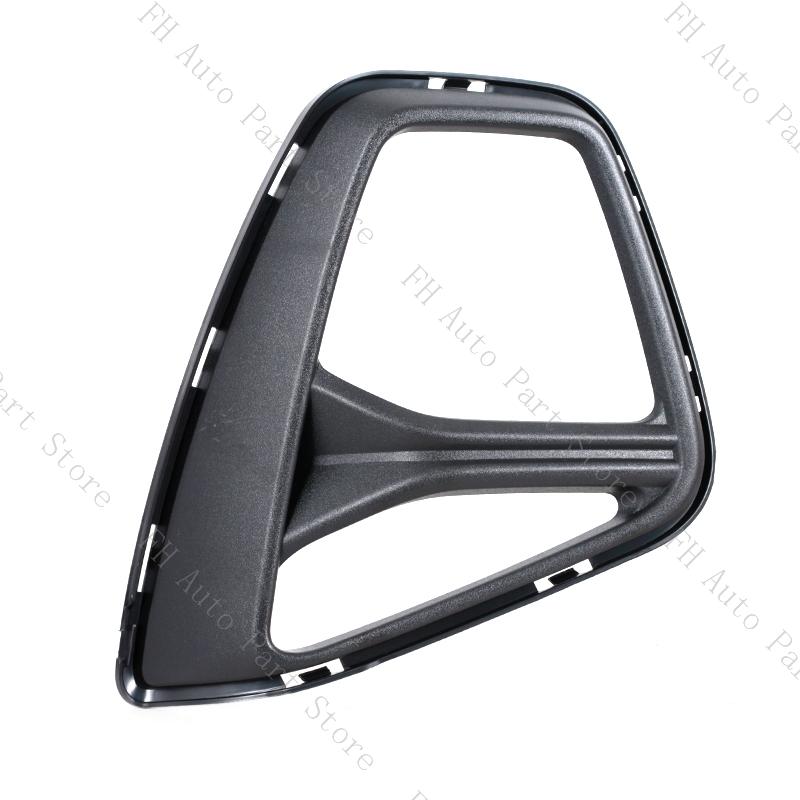 Matte Black Front Bumper Fog Lamp Daytime Light Trim Cover Frame Grille Lid Bezel Hood For Chevrolet Blazer