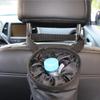 IPELY Universal Car Garbage Bag Back Seat Headrest Litter Trash Garbage Can (Black)