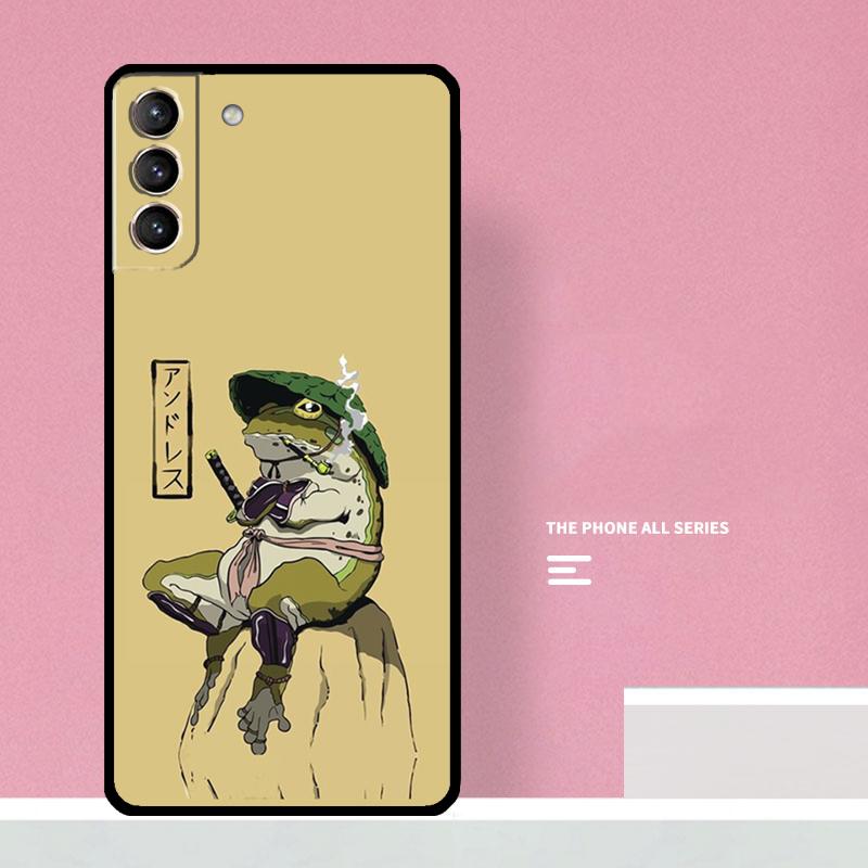 Cute Cartoon Frog Phone Case For Samsung Galaxy S25 S26 Ultra S20 S21 S22 S23 S24 S10 Plus S25 FE Cover Coque