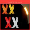 Brightly Colored 2pcs Car Bumper Reflective Warning Strip Decal Stickers For Enhanced Safety