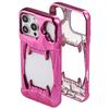 Luxury Cut-Out Plating Hollow Tiger Tooth Skull Case For iPhone 17 Air 16 15 14 Plus 13 12 Pro Max 11 Cooling Shockproof Cover