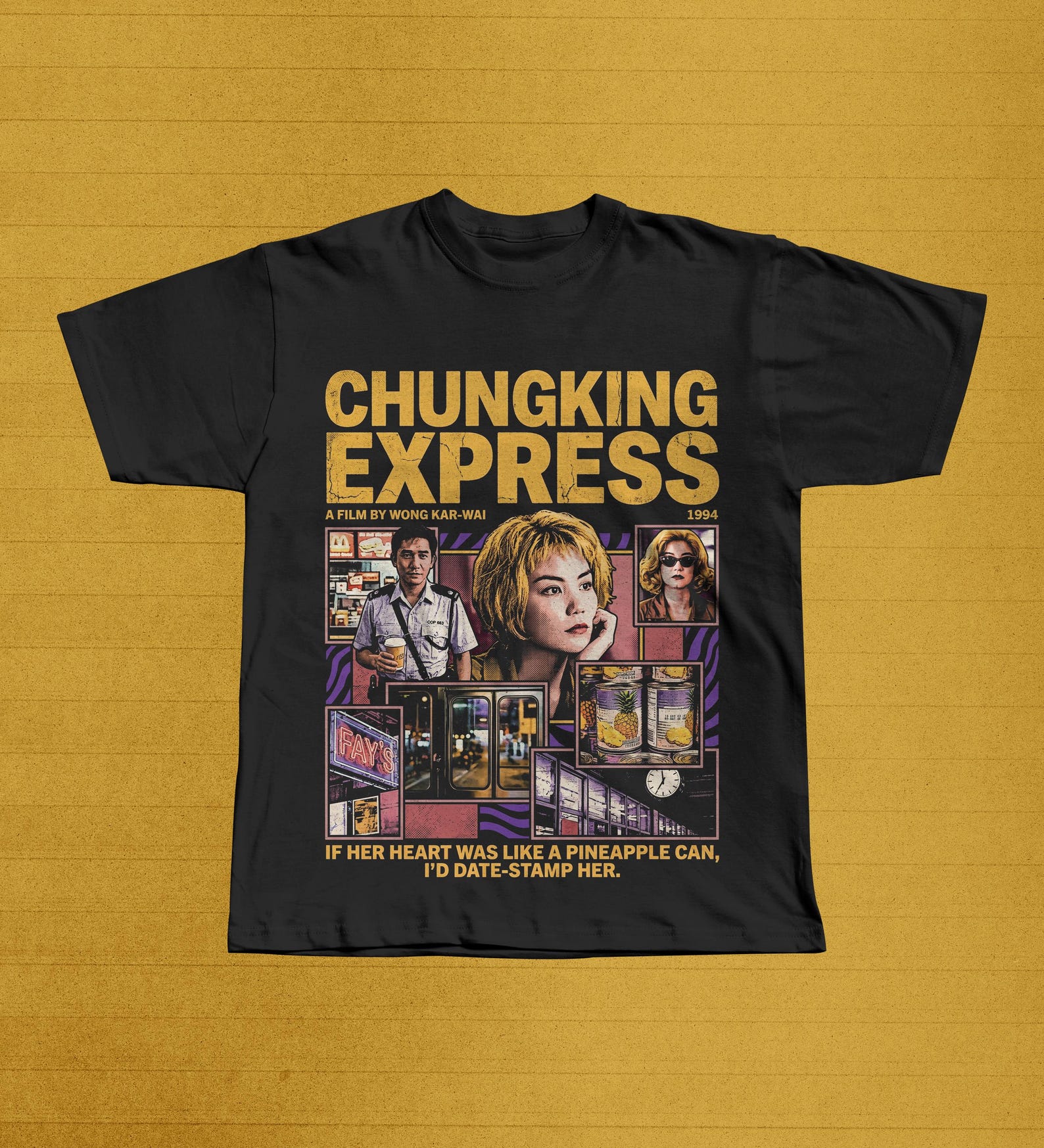 Chungking Express 1994 Film Graphic Tee | Wong Kar-wai Hong Kong Cinema T-Shirt 2XL