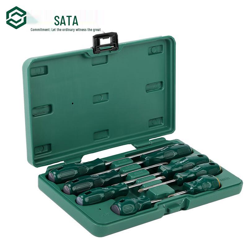 SATA 8-Piece A-Series Slotted & Phillips Screwdriver Set