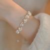 1PC Sweet Personality Exquisite Imitation Pearl Cat Claw Bracelet Women's Light Luxury High-end Design Sense Versatile Fashion Jewelry