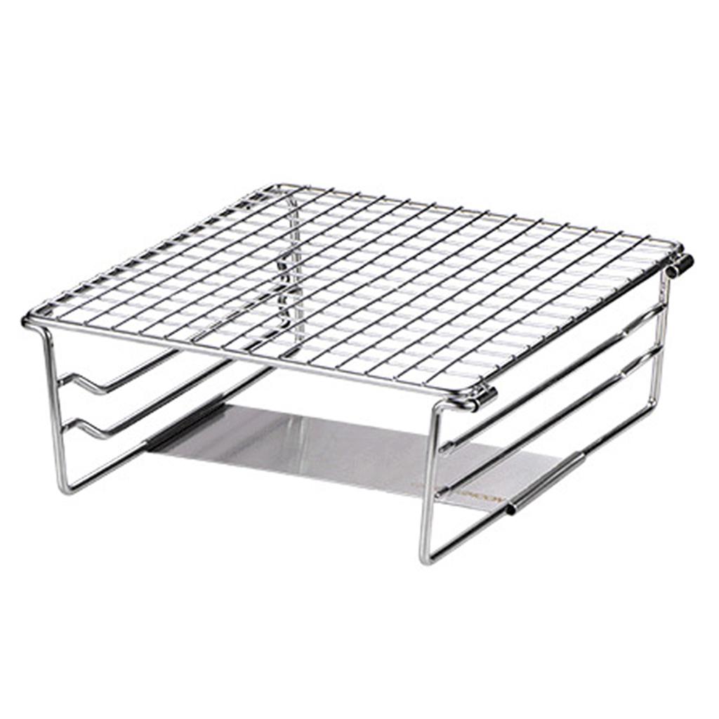 Mini Grill Rack Folding Stove Grill Support Holder Heating Bracket with Supporting Plate