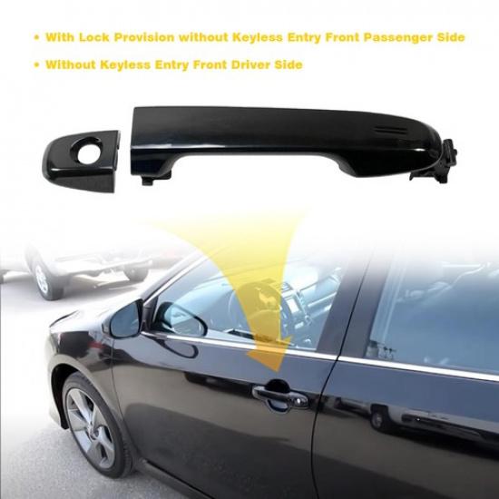 For 2012-2017 Toyota Camry Front Driver or Passenger Exterior Door Handle Black