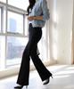 Ppaeppae Secret Banding Stretch Bootcut Black Slacks