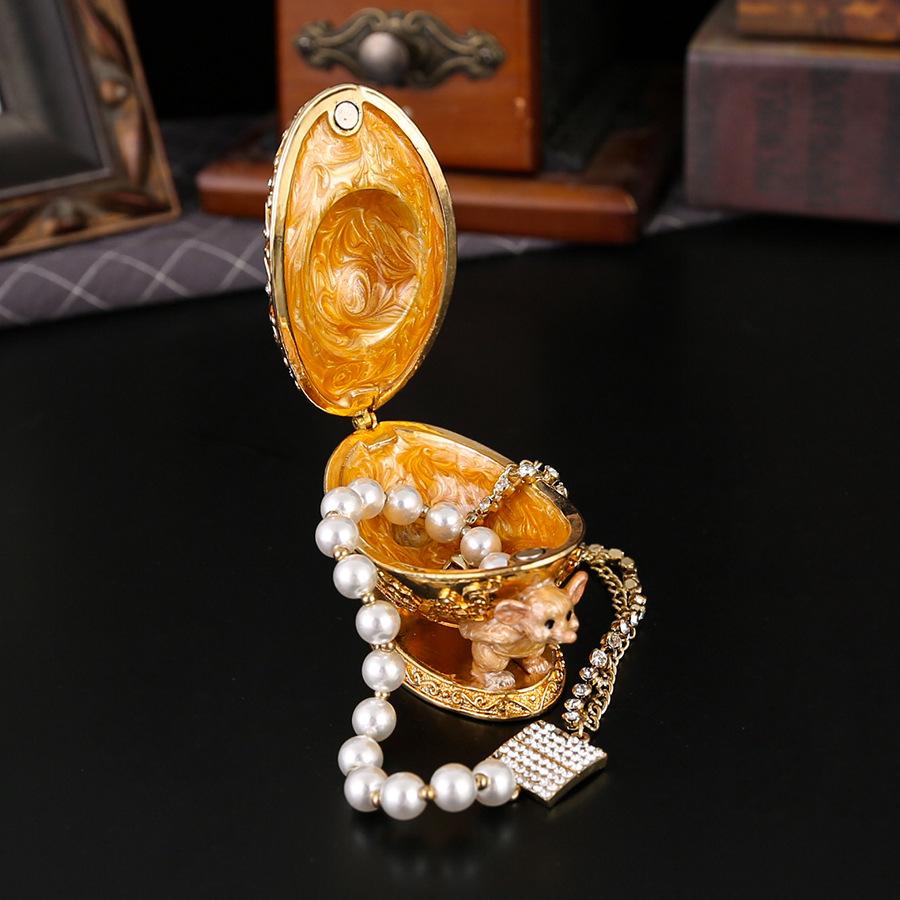 Light Luxury Gold Ingot Jewelry Box Flip Cover Magnetic Suction Dustproof Jewelry Box Lucky Treasure Handicraft Ornament Jewelry Storage