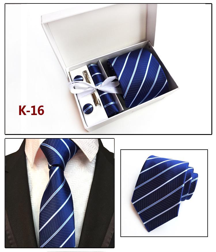 Herren-Krawatten-Geschenkbox 6-teiliges Set Gruppenkrawatte Business-Krawatte