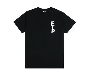 FTP Vertical Logo T-Shirt MEDIUM Black Brand New In Bag Unisex T-Shirt