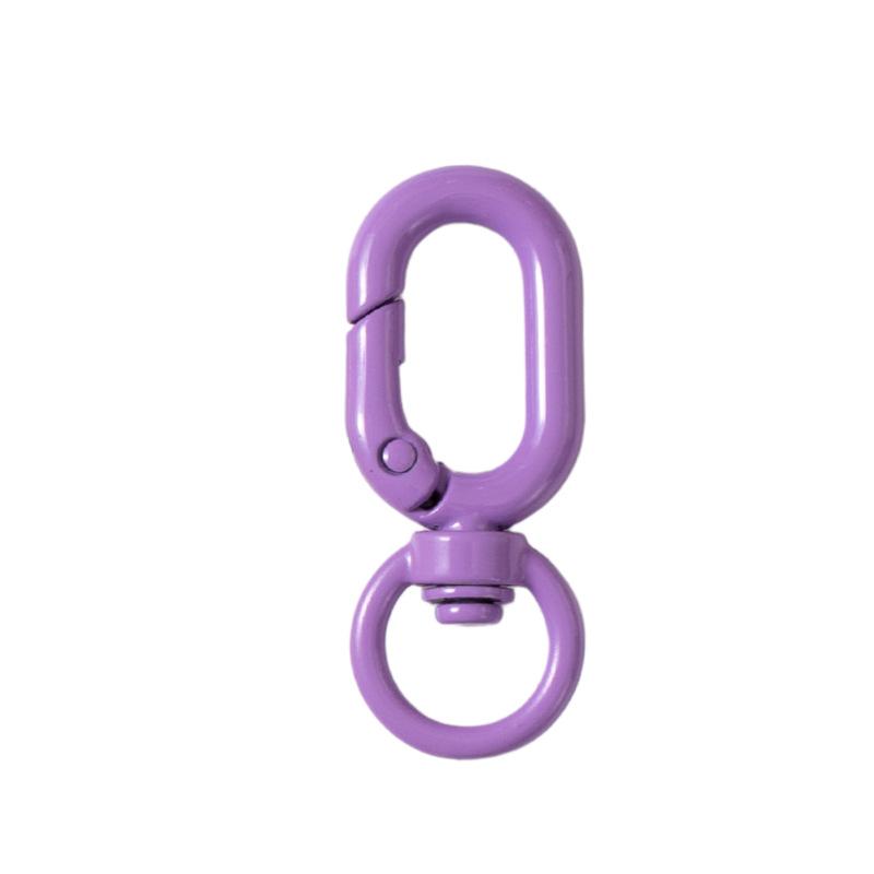 5pcs Colorful Metal Lobster Claw Clasps Swivel Lanyards Trigger Strap with Key Ring DIY Accessories for Bag Key Chains Connector