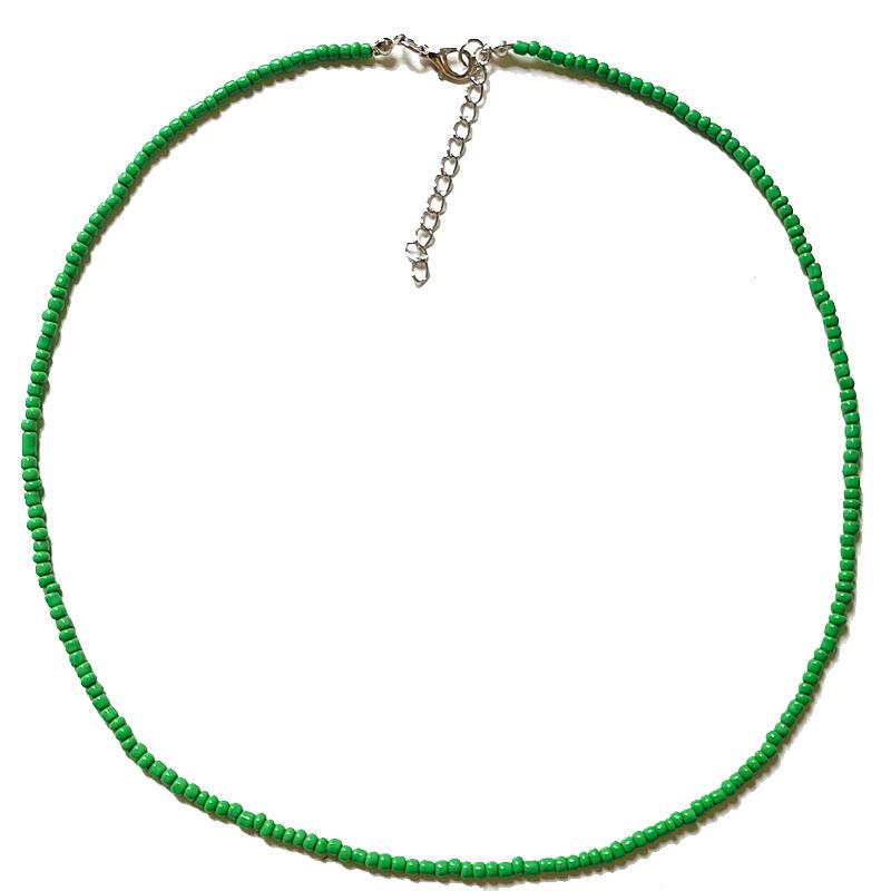 50cm Colorful Bohemian Seed Bead Choker Necklace – Perfect for Halloween & Christmas