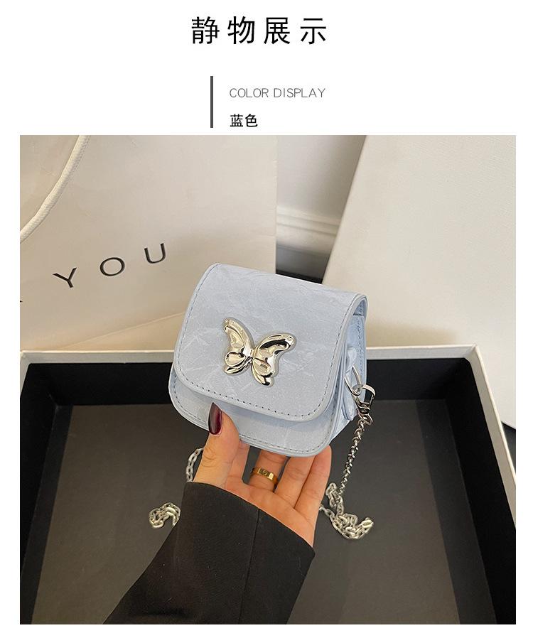 Премиум маленькая сумка женская летняя новая мини помада косая сумка популярная бабочка — фото 10