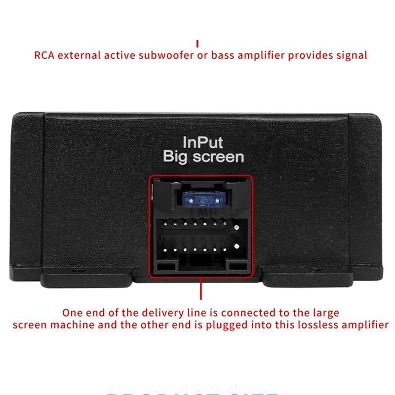 4-Channel Car Amplifier 80Wx4 Power Amplifier Class A/B Digital Sound Processor Low Noise High Fidelity for Android Car Player