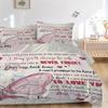 3pcs To My Granddaughter Bedding Set, Includes 1 Quilt Cover and 2 Pillowcases, Comfortable Bedding with Stylish Design for Bedroom