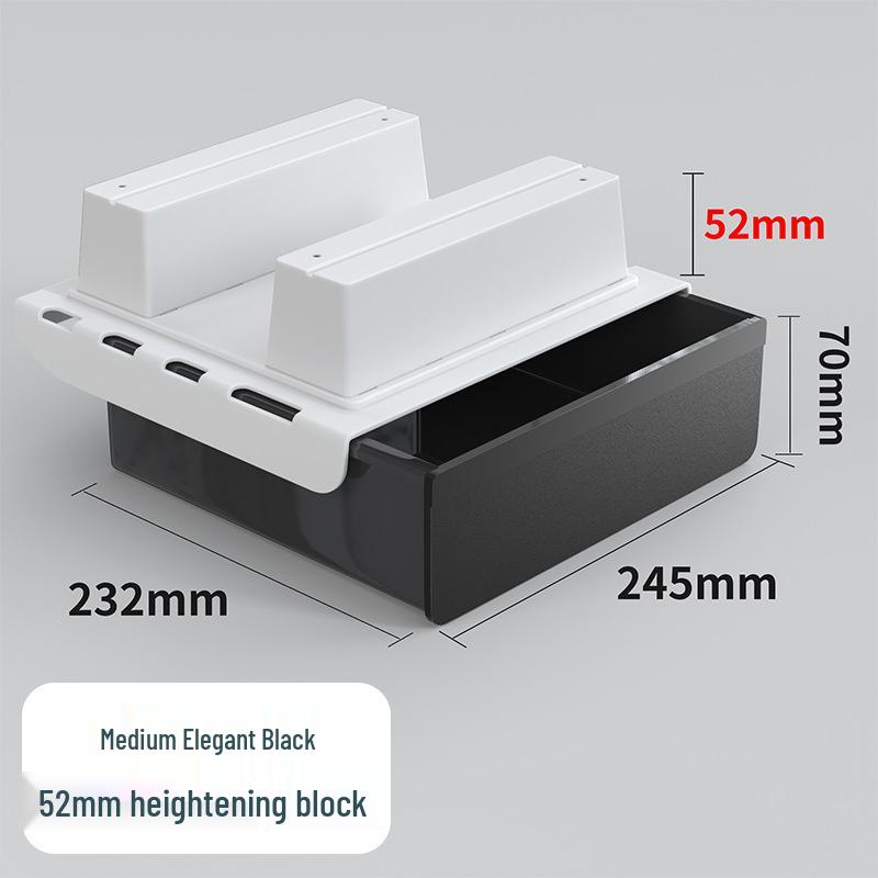 Invisible Under-Desk Storage Drawer for Office Workstation