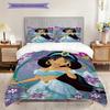 Sweet Fantasy Princess Bedding Set – Rapunzel & JasminePattern printing(1*Duvet Cover + 2*Pillowcase, Without Core),