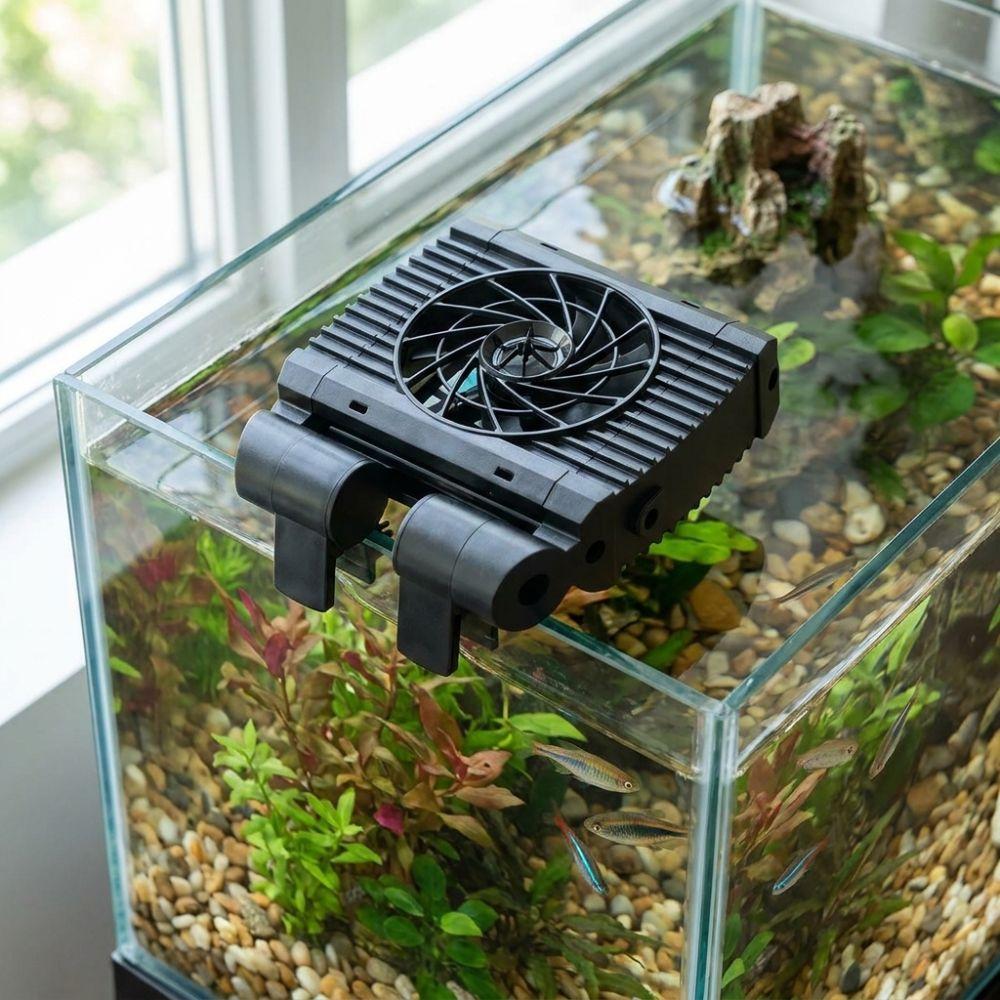 Variable Speed Fish Tank Chiller Fan 1/2/3/4/5/6 Head Aquarium External Fan Shrimp Tank
