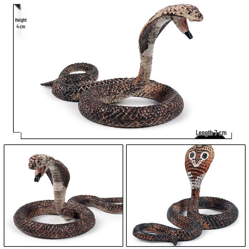 Large Snake Simulation Model - Giant Python & Cobra Children's Toy Ornament