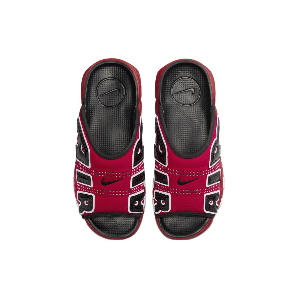 Nike Air More Uptempo Slide Bulls Men Sneakers Red University-Red Black FJ6036-600