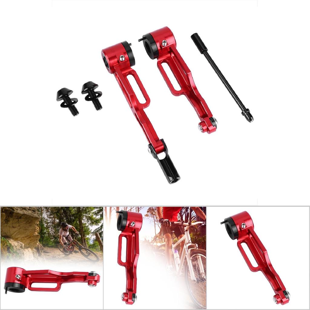 2Pcs Aluminum V Brake Levers Bicycle Hand Brakes Bike Accessories(red with Short arm)