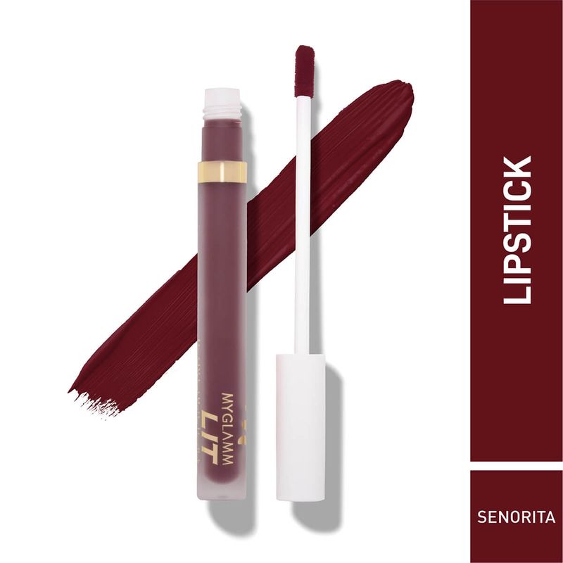 MYGLAMM Lit Velvet Matte Liquid Lipstick - Fake ID