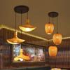 2025 New Bamboo Pendant Lamps Ceiling Lights Rattan Wicker Lustre Hand Knit Braiding Suspended Home Dining Braided Decor Hot