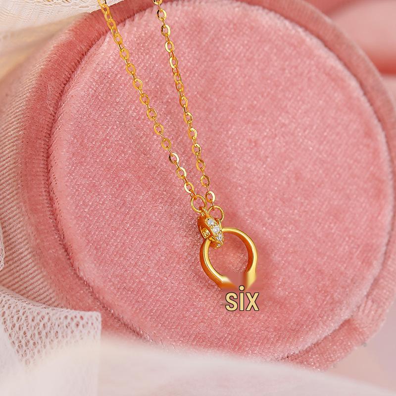 Banyan Tree S925 Silver Mobius Pendant Necklace - Light Luxury, Niche Ins Cold Style Clavicle Chain