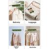 6 Holes Fabric Clothing Clip Removable Hanging Socks Organizer Travel Clothes Drying Rack  Outdoor