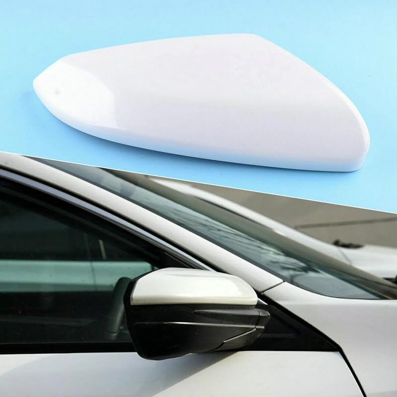 Silver Right Passenger Side Mirror Cap Cover For Honda Civic 2016 2017 2018 2019 2020 2021 Rearview Mirror Cap Replacement
