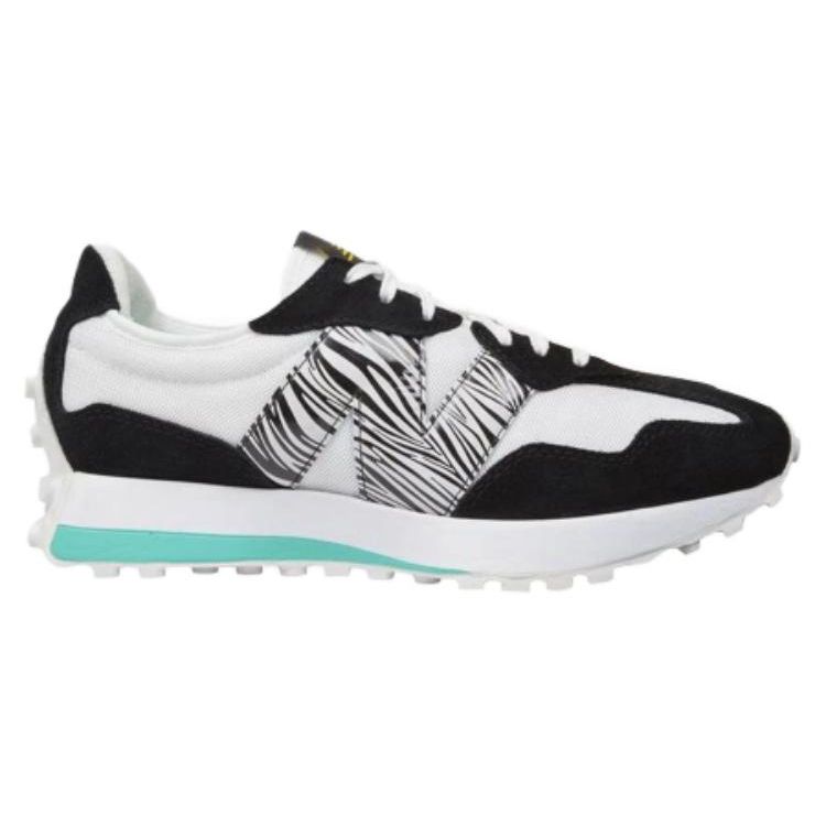 New Balance Nb 327 Casual Shock Absorbing Breathable Low Top Running Shoes Unisex sneaker Black White Teal WS327SP1