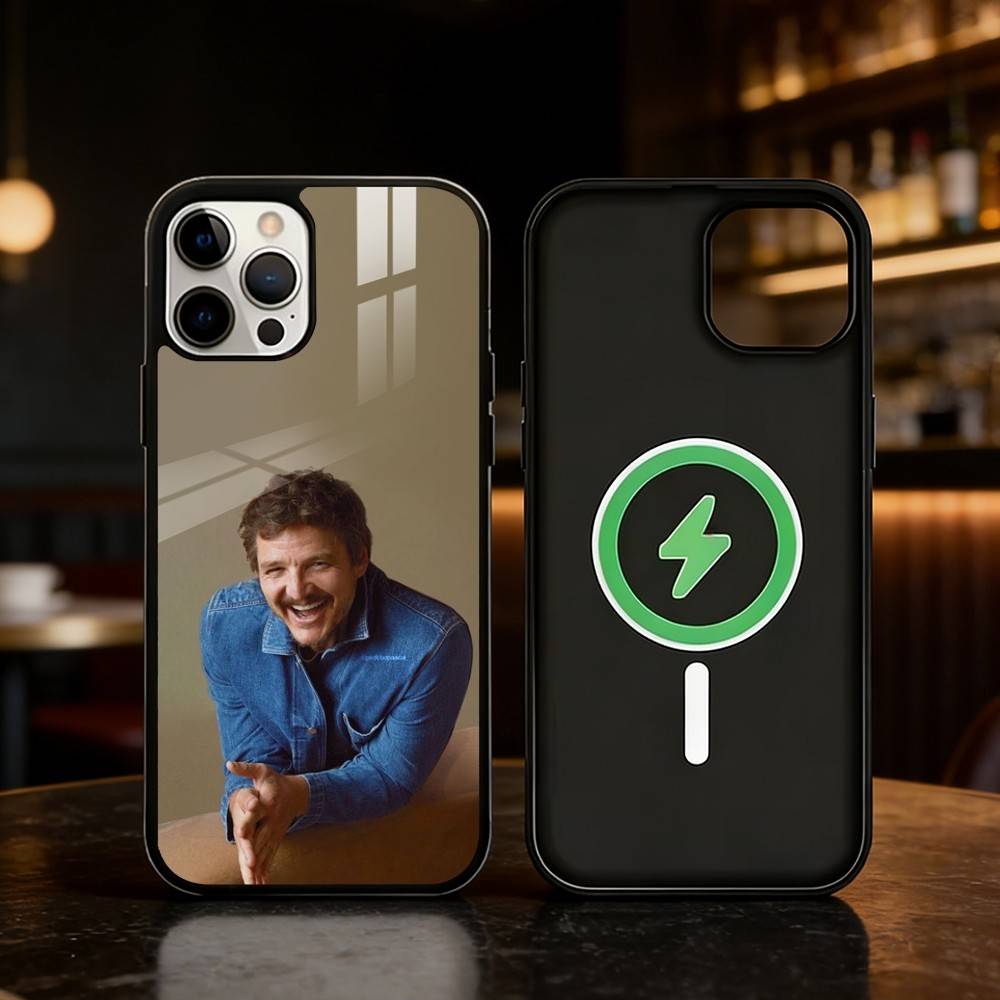 Pedro Pascal Phone Case For iPhone 17 16 15 14 13 12 Pro Max Plus for Mirror Wireless Magnetic Cover