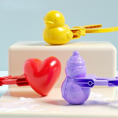 Großer Schneeballclip Spielzeug Schneeclip Schneezauberwerkzeug Winter Kleine Gelbe Ente Schneeballclip Sandform