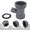 Female Pipe Connector Kitchen Sink Drain Adapter Space-saving Design Time-saving Installation Grey Home Plumbing Solutions