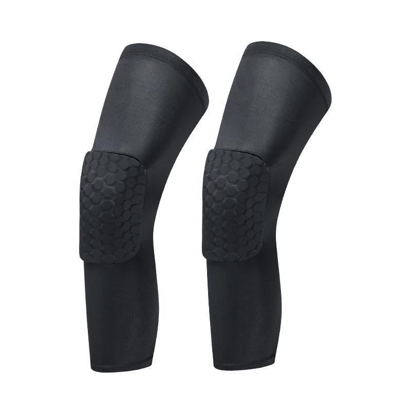 Flexible Polyester Honeycomb Knee Pads Leg Guards Anti-Collision Sports Protection for Basketball Soccer Running Fitness