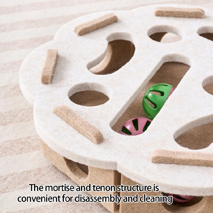 Decorative Cats SelfTeasing Box Maze Puzzle Toy with Bells Ball Cats Cognitive Development And Hunting Exercise