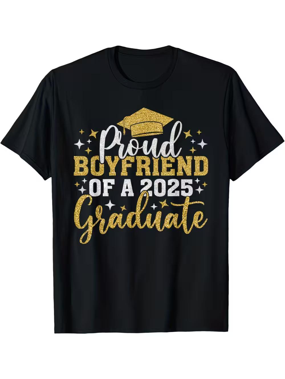 2025 Proud Of A Class Of 2025 Graduate T-Shirt | Casual Crew Neck S